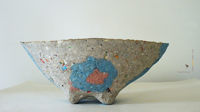 bowl grey and blue